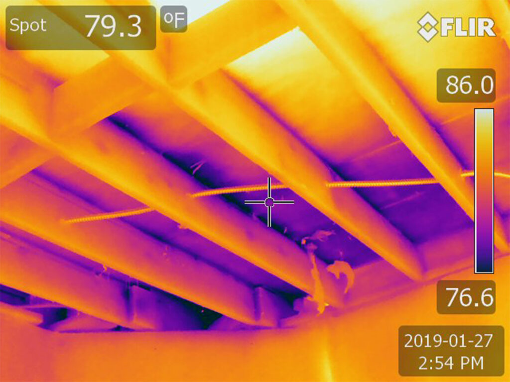Leak Detection Using an Infrared Camera Thermography in Los Angeles